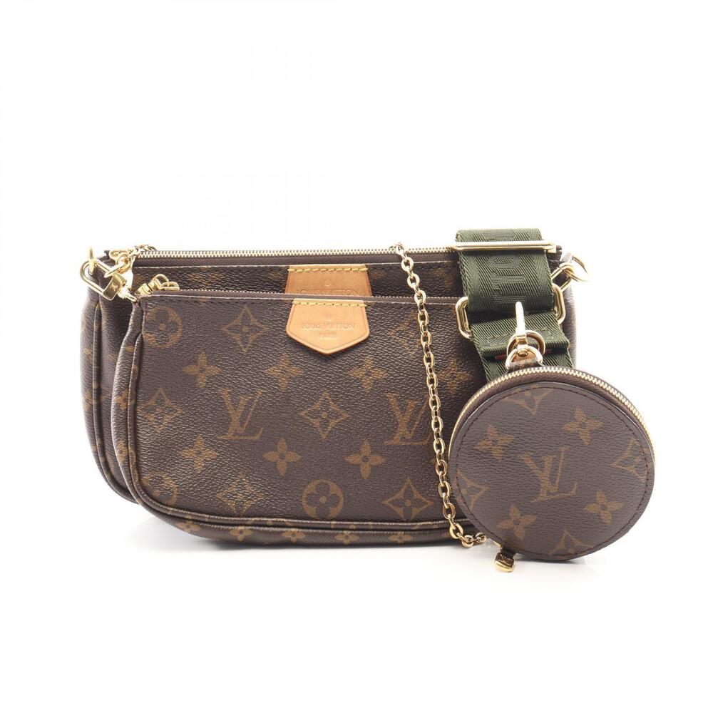 Louis Vuitton Multi Pochette Accessoires Shoulder Bag Canvas Leather Monogram
